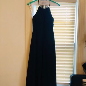 Navy blue bridesmaid dress from Azazie